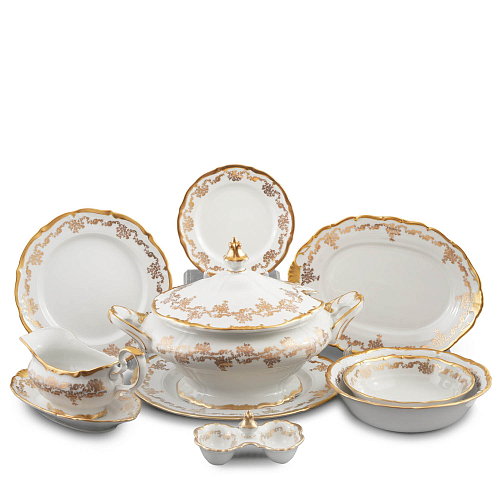 Сервиз столовый 6пер 26пр с супником c салат-ми Кастел Queen's Crown