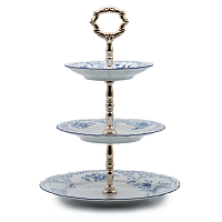 Конфетница 3-х ярусная Синие розы Bernadotte