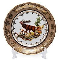Набор тарелок 24см 6шт Бежевая охота Sterne Porcelan