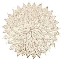 Салфетка сервировочная плейсмат 38см Аjouré золото Nouvelle Daily