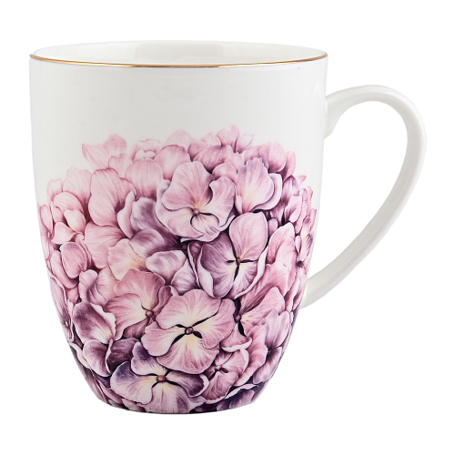 Кружка 0,4л Гортензия Flowers Emily(в подар.упаковке)