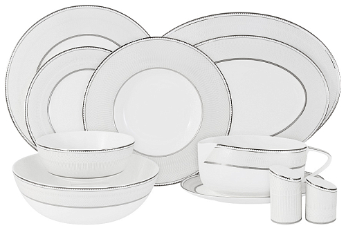 Сервиз столовый 12пер 50пр Жемчуг Emily Anna Lafarg