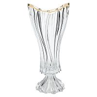 Ваза 40см на ножке Plantica Матовое золото Pallme Konig AS Crystal