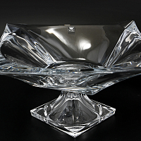 Фруктовница 39см на ножке Quadron Aurum Crystal