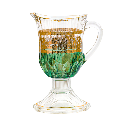 Графин на ножке 1шт Adagio Dec.Barocco Verde Графин на ножке 1шт Adagio Dec.Barocco Verde