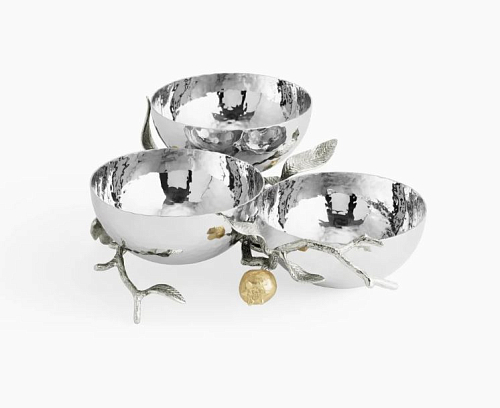 Менажница 24см Pomegranate Silver Michael Aram