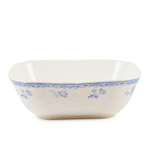 Салатник квадратный 20,5см Blue Flowers