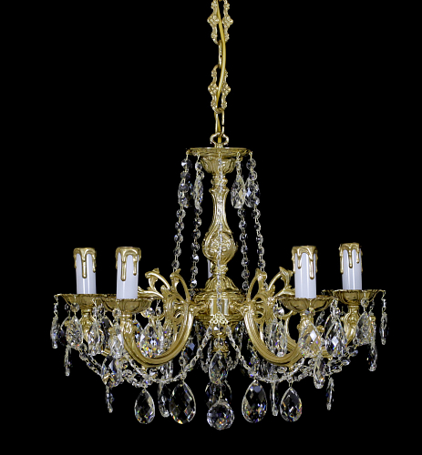 Люстра 5 рожковая золото Royal Bohemia