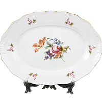 Блюдо овальное 36см 1шт Полевой цветок