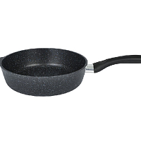 Сковорода 22см с ручкой Granit black Кукмара