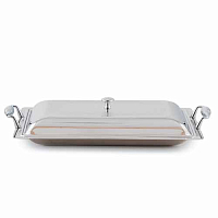 Поднос 40*28см с крышкой Arabesque Inox Brignani