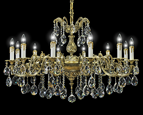 Люстра 12 рожковая патина Royal Bohemia