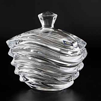 Конфетница 17см с крышкой Wave Crystalite Bohemia