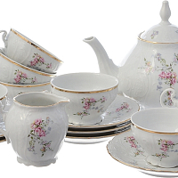 Сервиз чайный 6пер 15пр Дикая роза Bernadotte