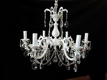 Люстра 6 рожковая белые плафоны Royal Bohemia