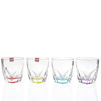 Набор стаканов 320мл 4шт Gems color RCR