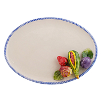 Поднос 37*27см овальный Фрукты Annaluma