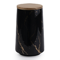 Банка для сыпучих продуктов 800мл черная