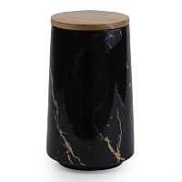 Банка для сыпучих продуктов 800мл черная