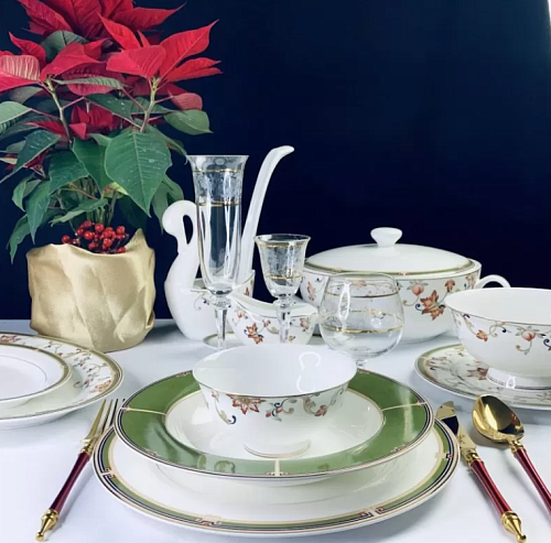 Сервиз столовый 6пер 28пр Кассиопея в под.уп. Сервиз столовый 6пер 28пр Кассиопея в под.уп.