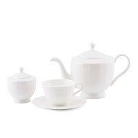 Сервиз чайный 6пер 14пр Lotus white Emily Anna Lafarg