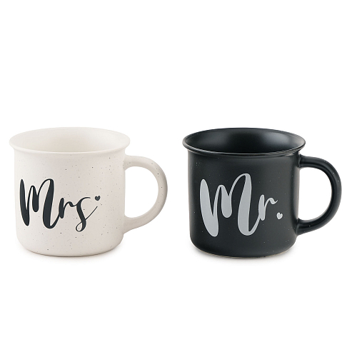 Набор кружек 400мл 2шт Mrs аnd Mr Elan Gallery