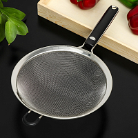 Сито с ручкой 20см, черное