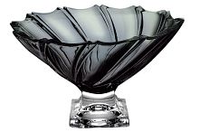 Фруктовница 31см на ножке Ponti Grey Smoke Bohemia Treasury
