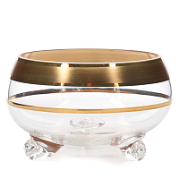 Тройножка 13см Матовая полоса золото Star Crystal