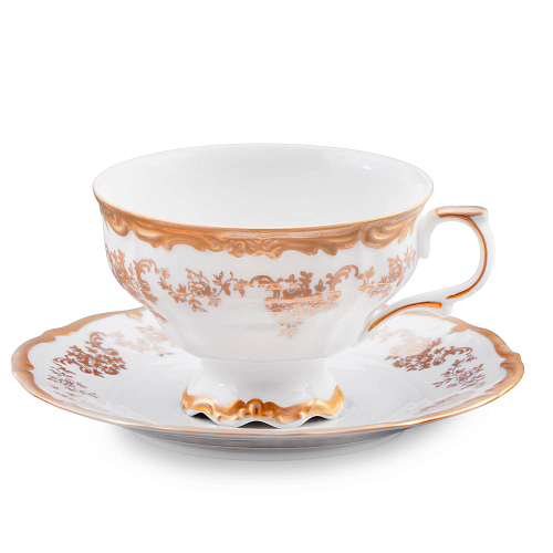 Набор чайных пар 220мл 6шт Кастел Queen's Crown