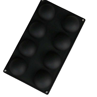 Форма для выпечки 29*17см, 8 ячеек, Полусфера