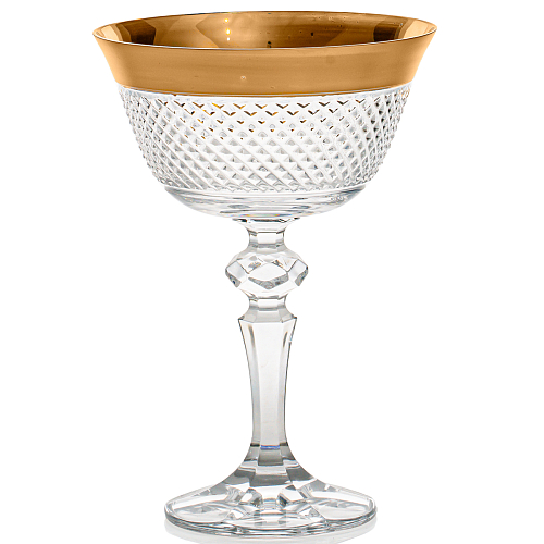 Набор креманок 180мл 2шт хрусталь с золотом Филиция Bohemia Серия R-G