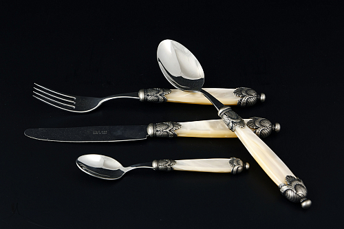 Набор столовых приборов 24пр Siena Antique Champagne Steel Domus Design