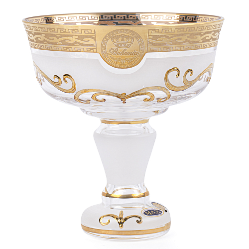 Конфетница 13см золото Simona Star Crystal