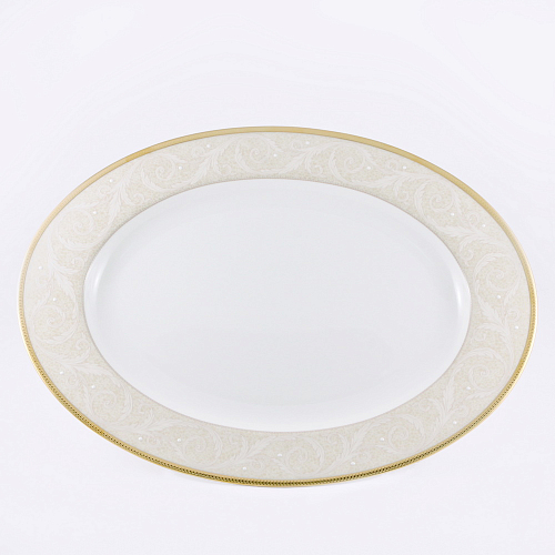 Блюдо овальное 31см Ноктюрн золотой Narumi