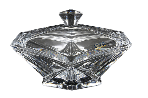 Конфетница с крышкой 22,5см Origami Crystalite Bohemia