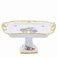 Поднос 30*25см н/н (белый цветок) Мейсенский букет Queen's Crown