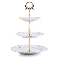 Горка 3 яруса 1шт Мелкие цветы Широкая кайма