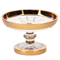 Лимонница 15см хрусталь с золотом Снежинка Crystal HeArt