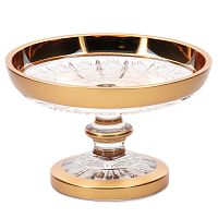 Лимонница 15см хрусталь с золотом Снежинка Crystal HeArt