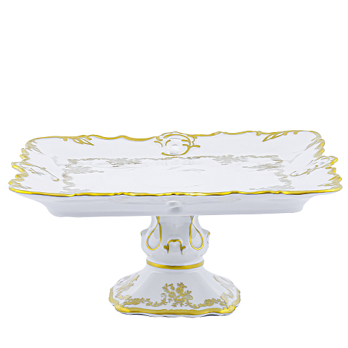 Поднос 32см квадратный на ножке 1шт Кастел Поднос 32см квадратный на ножке 1шт Кастел