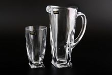 Набор 7пр графин и стаканы 350мл Quadro Crystalite Bohemia