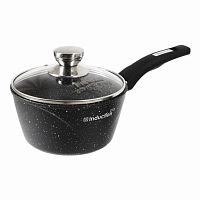 Ковш 1,7л со стек крышкой Гранит black Induction Pro Мечта