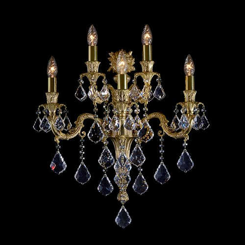 Бра 5 рожковая золото 