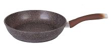 Сковорода 24см с ручкой Кофейный Мрамор Кукмара