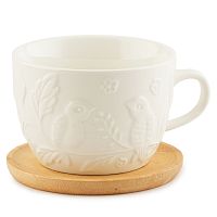 Чашка 500мл на подставке Птички на ветке Elan Gallery