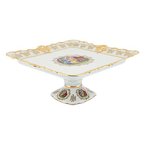 Блюдо квадратное 31см на ножке Аристократ Мадонна 