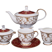 Сервиз чайный 17пр Престиж Красный Narumi