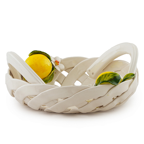 Корзина 24см с ручками Лимоны Orgia Корзина 24см с ручками Лимоны Orgia