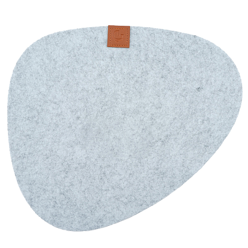 Салфетка сервировочная на стол 38,4*33,5см Грэй серый Доляна